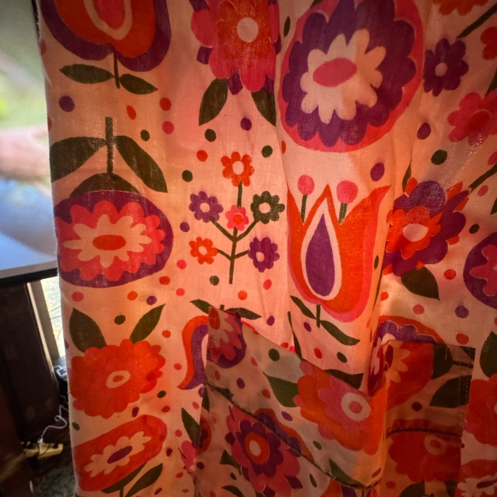 Floral Patterned Button-Up Dress - image 2